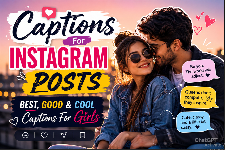 Captions For Instagram Posts Best, Good & Cool Captions For Girls