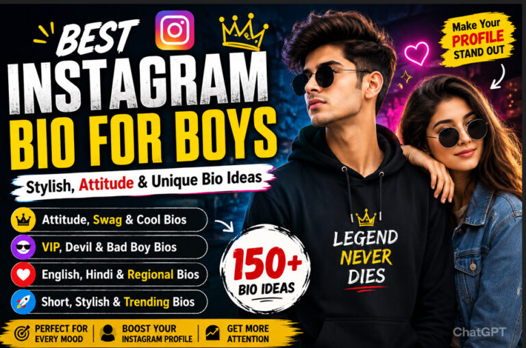 Instagram Bio For Boys