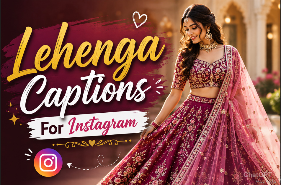 Lehenga Captions for Instagram