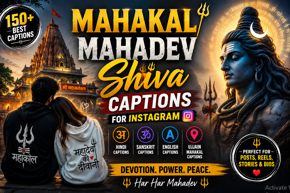 Mahakal Mahadev Shiva Captions for Instagram