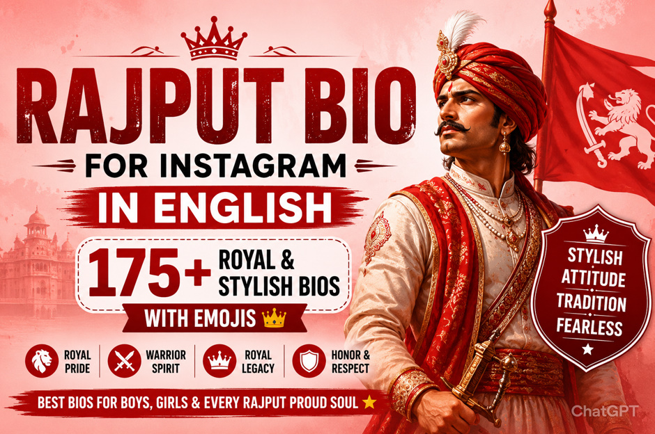Rajput Bio For Instagram In English