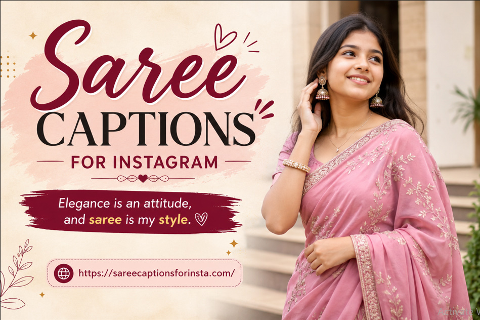 Saree Captions Instagram Aesthetic Look Marathi Hindi English