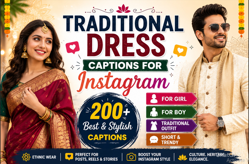 Traditional Dress Captions For Instagram