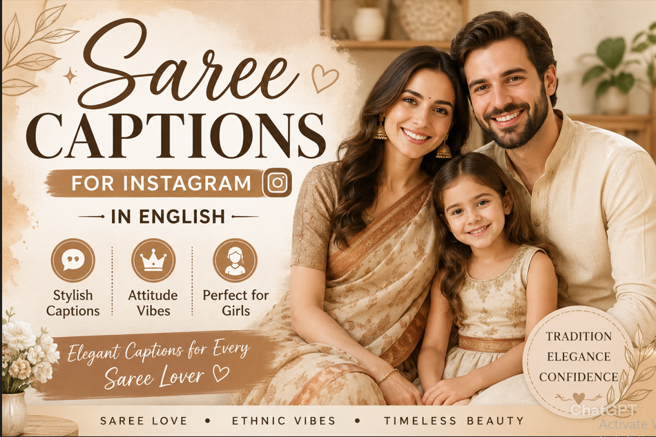 Saree Captions for Instagram in English