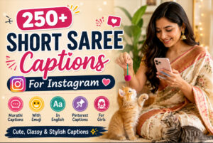Short Saree Captions For Instagram
