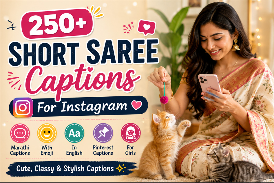 Short Saree Captions For Instagram