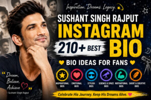 Sushant Singh Rajput Instagram Bio